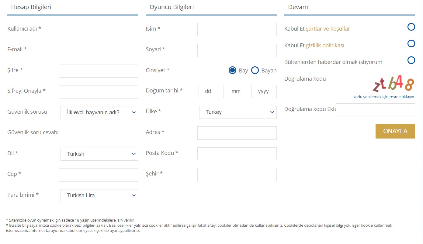 Tümbet Üyelik